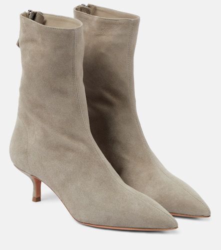 Ankle Boots Montmartre 50 aus Veloursleder - Aquazzura - Modalova