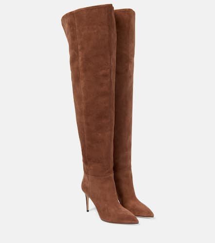 Suede over-the-knee boots - Paris Texas - Modalova