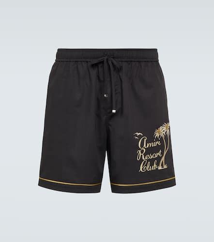 Shorts Resort Club de algodón bordados - Amiri - Modalova