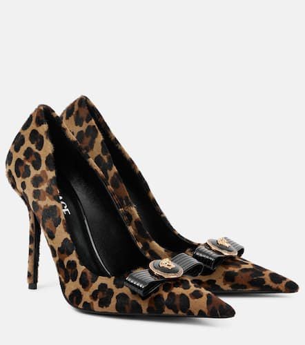 La Medusa animal-print calf hair pumps - Versace - Modalova