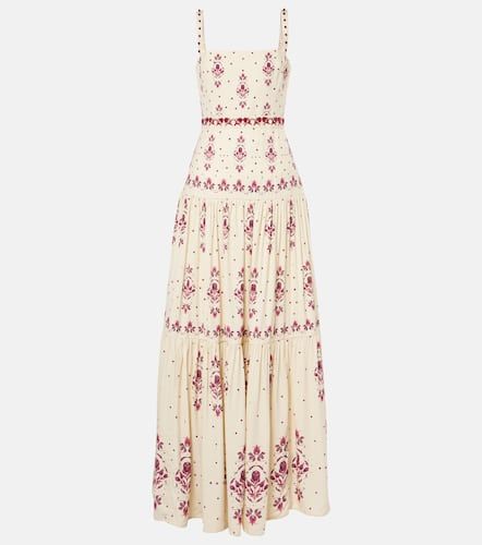 Lima Relato embroidered linen maxi dress - Agua by Agua Bendita - Modalova