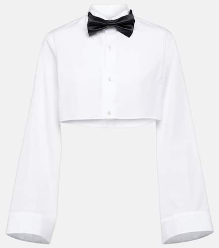 Cropped cotton shirt - Noir Kei Ninomiya - Modalova