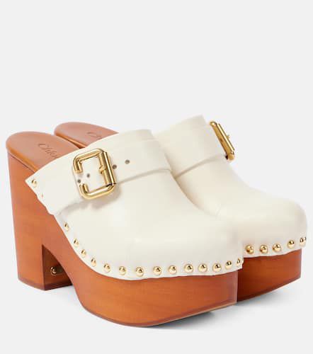 ChloÃ© Jeannette studded leather clogs - Chloe - Modalova