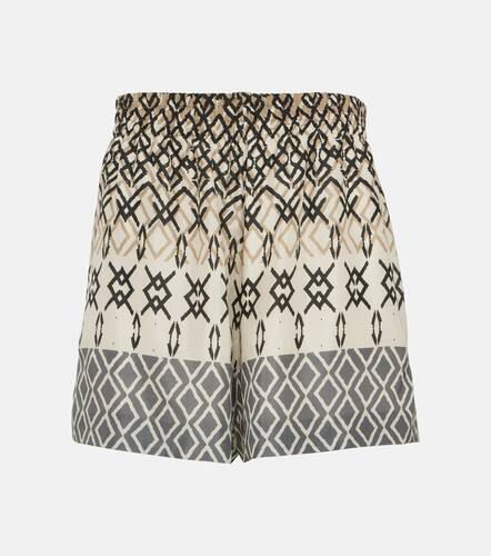 Printed silk shorts - Brunello Cucinelli - Modalova