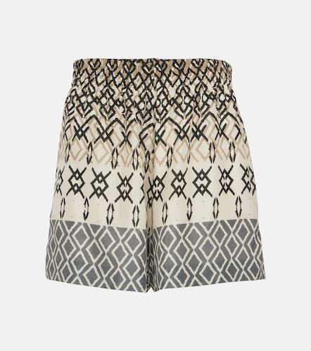 Printed silk shorts - Brunello Cucinelli - Modalova