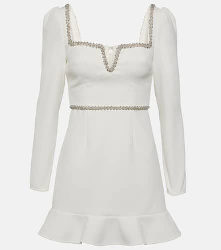 Crystal-embellished crÃªpe minidress - Self-Portrait - Modalova