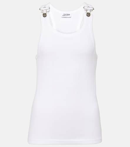 Ribbed-knit cotton jersey tank top - Jean Paul Gaultier - Modalova