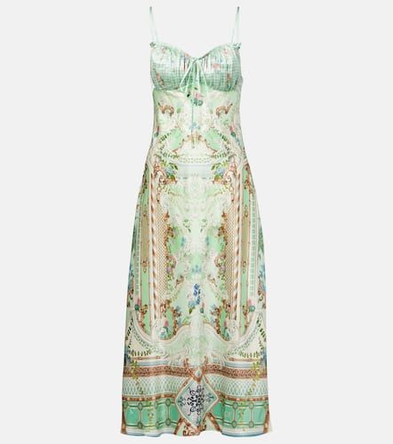 Camilla Gathered silk midi dress - Camilla - Modalova