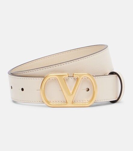 Cinturón de piel con VLogo - Valentino Garavani - Modalova