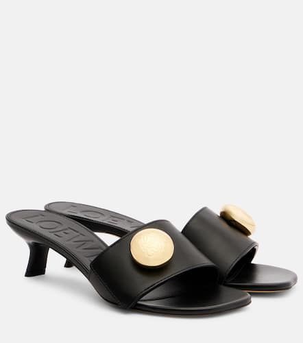 Loewe Pebble 45 leather mules - Loewe - Modalova