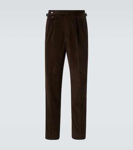 Pantalones rectos de pana de algodón y cachemir - Dunhill - Modalova