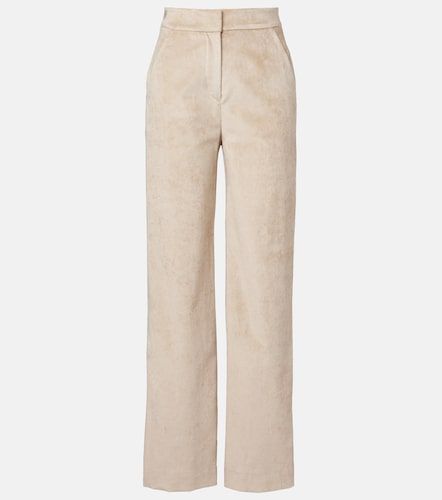 Pantaloni Grigore in misto cotone a gamba larga - Veronica Beard - Modalova