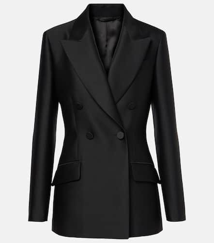 Blazer de gabardina de seda y lana - Gucci - Modalova