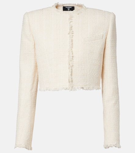 Balmain Cropped tweed jacket - Balmain - Modalova