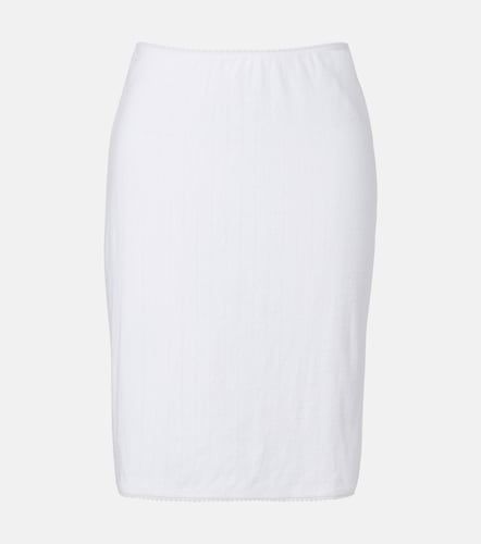 Leset Pointelle cotton midi skirt - Leset - Modalova