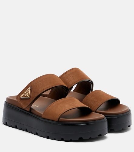 Prada Leather platform sandals - Prada - Modalova