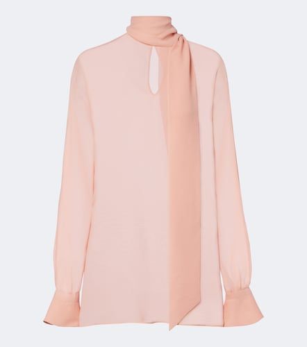 Schluppenbluse aus Seidengeorgette - Valentino - Modalova