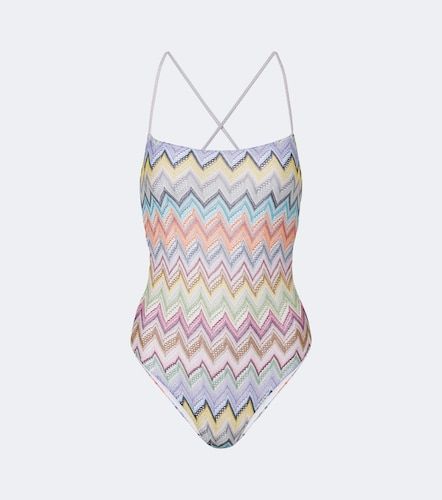Costume intero in lamé a zig zag - Missoni - Modalova