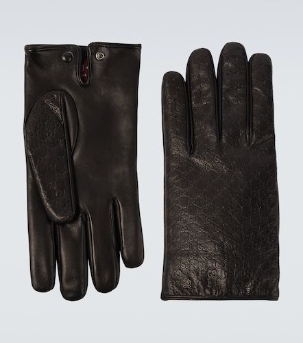 Gucci GG leather gloves - Gucci - Modalova