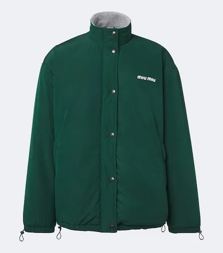 Miu Miu Logo technical jacket - Miu Miu - Modalova