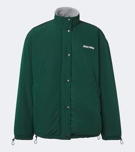 Miu Miu Logo technical jacket - Miu Miu - Modalova