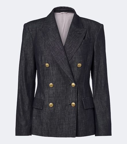 Blazer cruzado de denim - Brunello Cucinelli - Modalova