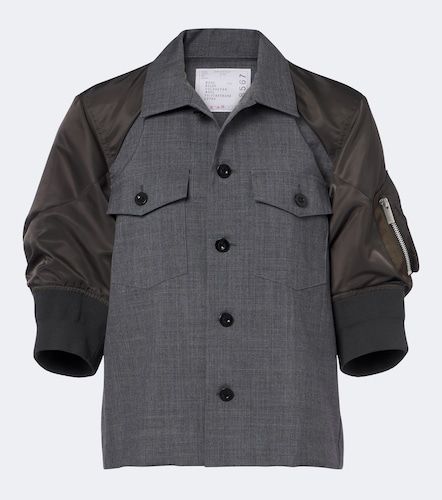 Sacai Chaqueta con sarga de lana - Sacai - Modalova