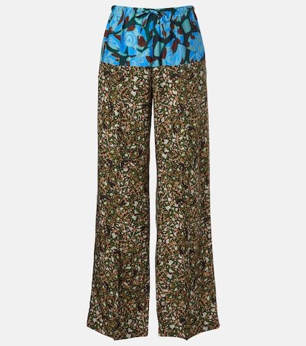 Pantalones anchos estampados - Dries Van Noten - Modalova