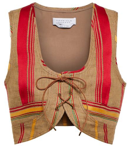 Avandaro linen and cotton cropped vest - Gabriela Hearst - Modalova