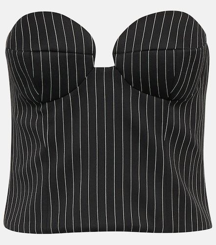 Bustier de lana virgen a rayas - Magda Butrym - Modalova