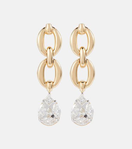 Catena 18kt yellow earrings with diamonds - Nadine Aysoy - Modalova