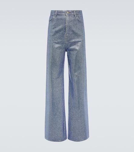 Crystal-embellished wide-leg jeans - Loewe - Modalova