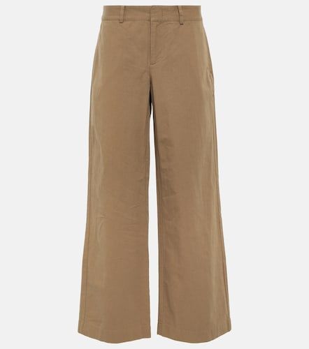 Pantalones anchos de sarga de algodón - Vince - Modalova