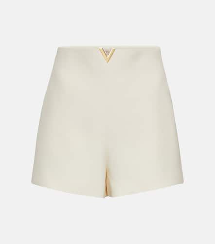 High-Rise-Shorts VGold aus Crepe Couture - Valentino - Modalova