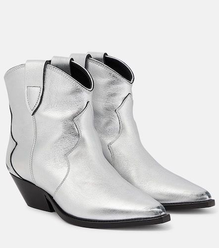 Dewina metallic leather ankle boots - Isabel Marant - Modalova