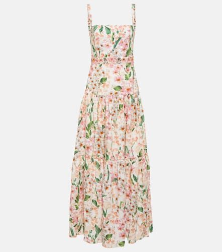 Lima floral linen maxi dress - Agua by Agua Bendita - Modalova