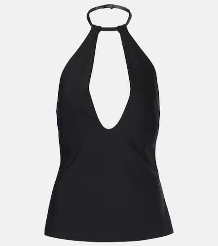 Top de jersey con cuello halter - The Attico - Modalova