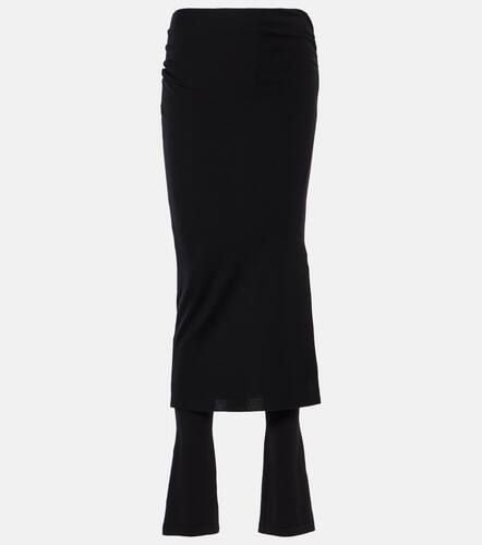 AlaÃ¯a Ruched wool-blend skirt pants - Alaia - Modalova