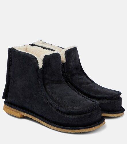 Botines de piel con shearling - JW Anderson - Modalova