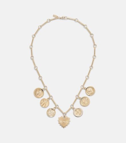 Love 18kt charm necklace with diamonds - FoundRae - Modalova
