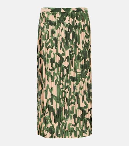 Falda midi estampada plisada - Dries Van Noten - Modalova