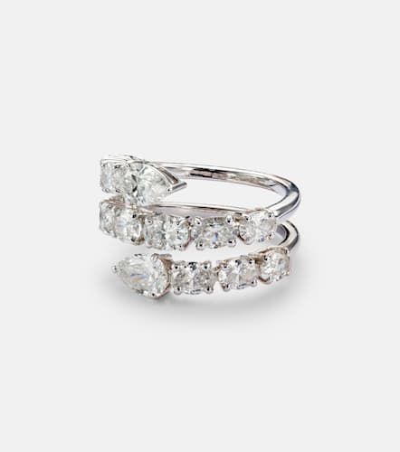 Kt white gold ring with diamonds - Kamyen - Modalova