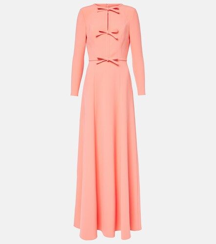 Abito lungo in crêpe con fiocco - Carolina Herrera - Modalova