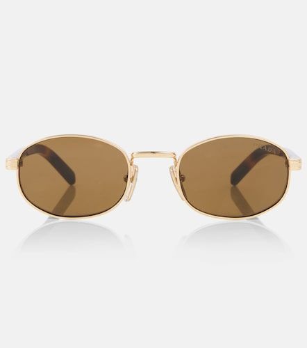 Gafas de sol redondas Iconic Plaque - Prada - Modalova