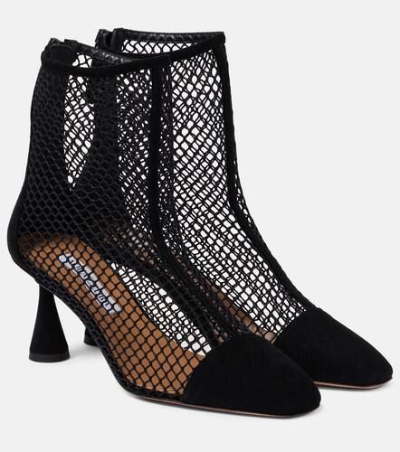 Amore suede and mesh ankle boots - Aquazzura - Modalova