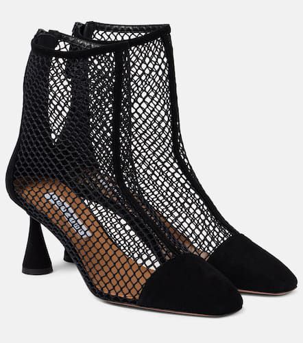 Amore suede and mesh ankle boots - Aquazzura - Modalova