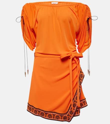 Ruched off-shoulder minidress - Rabanne - Modalova