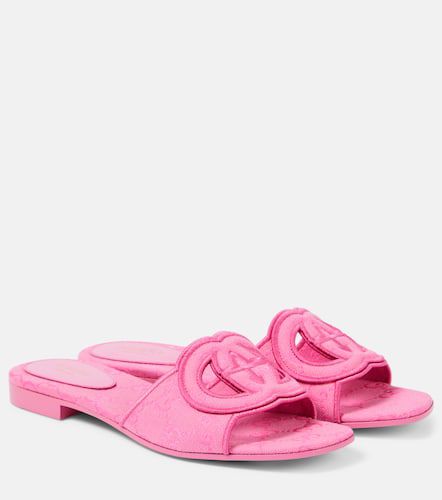 Gucci Interlocking G canvas slides - Gucci - Modalova