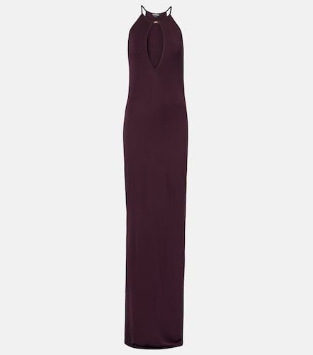 Vestido de crepé de jersey con cuello halter - Tom Ford - Modalova