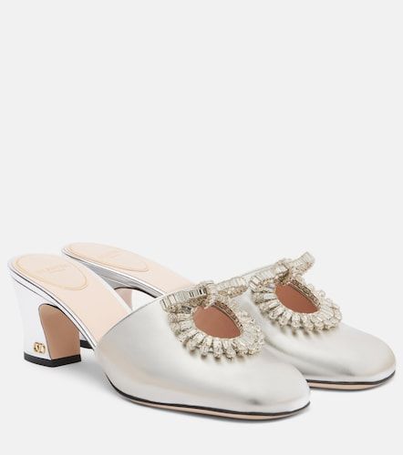 Mules Adamantine 60 aus Metallic-Leder - Valentino Garavani - Modalova